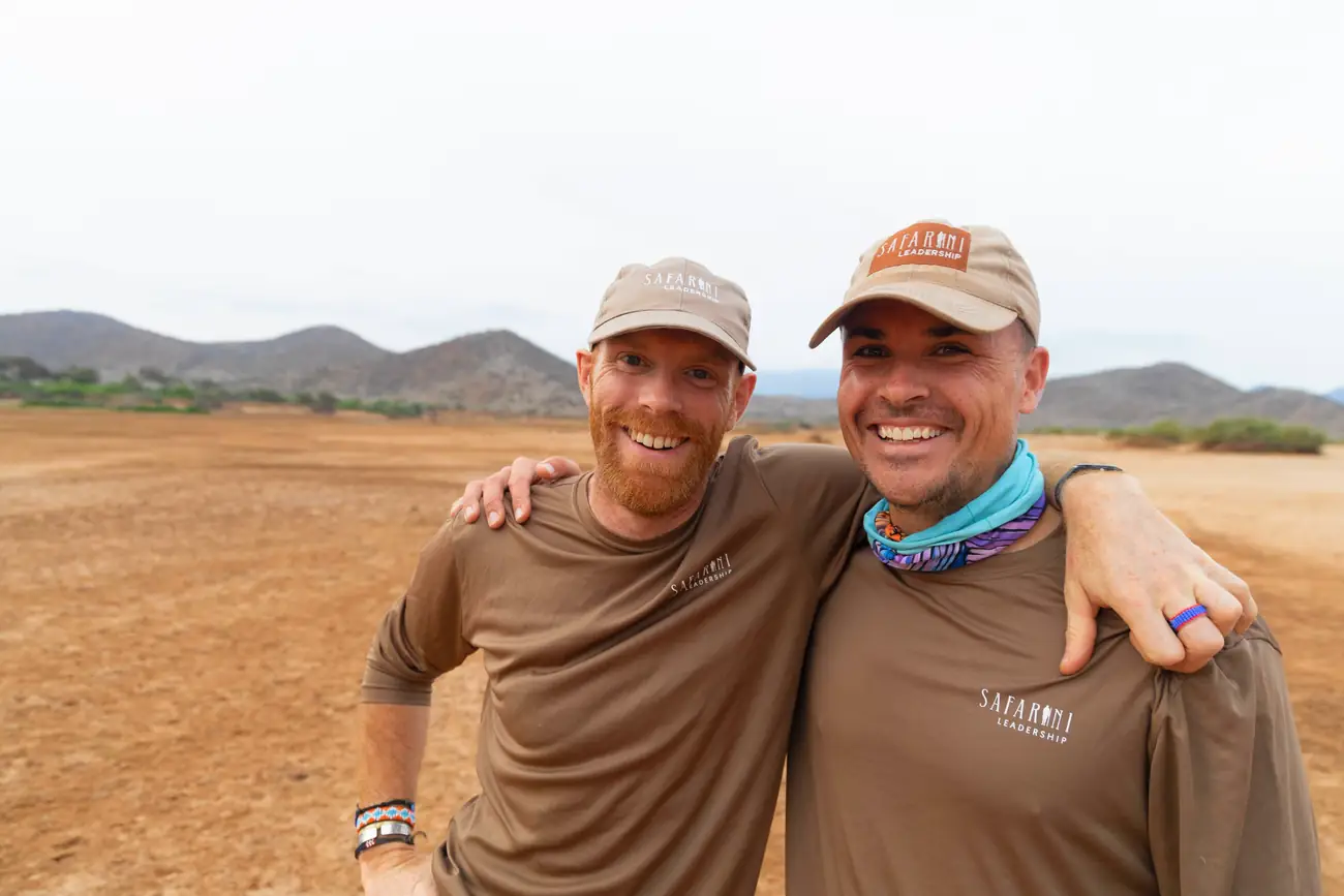 Oli Raison and Boris Maguire in northern Kenya